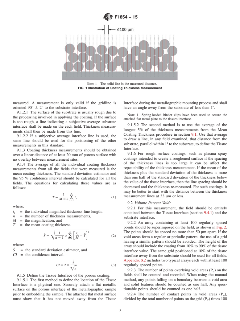 ASTM F1854-15 - Standard Test Method for Stereological Evaluation of Porous Coatings on Medical Implants