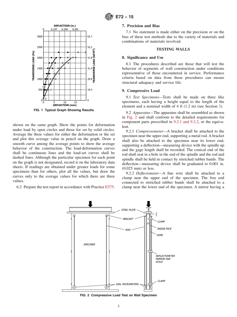 ASTM E72-15 - Standard Test Methods of Conducting Strength Tests of Panels for Building Construction