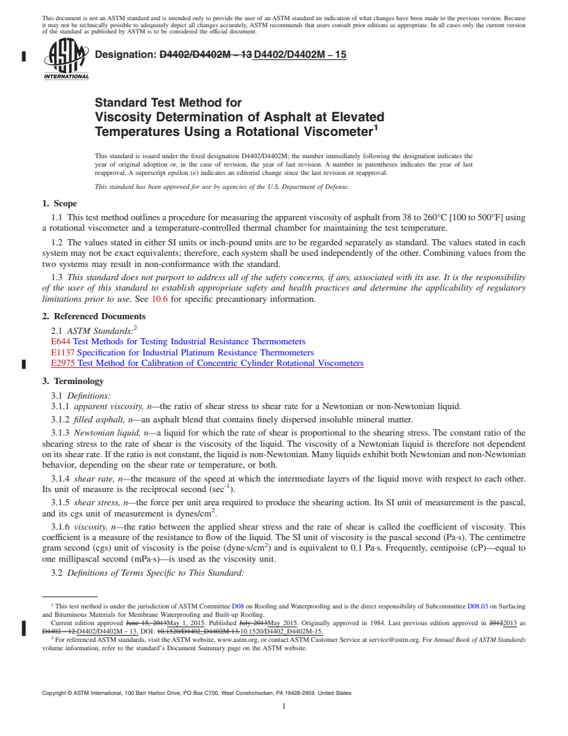 ASTM D4402/D4402M-15 - Standard Test Method for Viscosity Determination ...