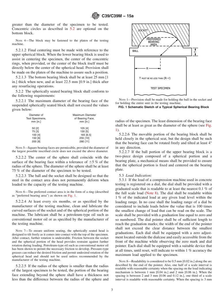 ASTM C39/C39M-15a - Standard Test Method for  Compressive Strength of Cylindrical Concrete Specimens