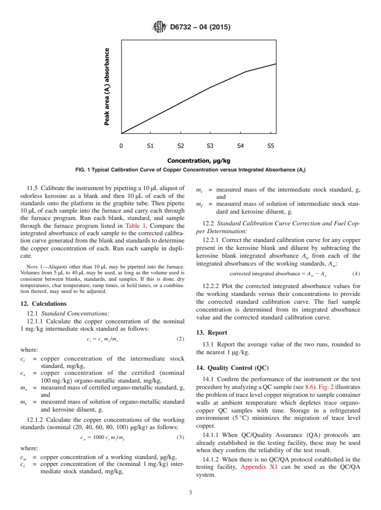 ASTM D6732-04(2015) - Standard Test Method for  Determination of Copper in Jet Fuels by Graphite Furnace Atomic   Absorption Spectrometry