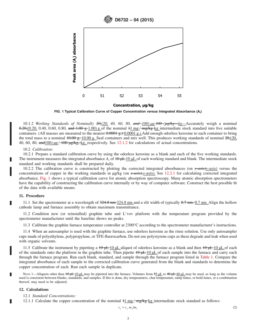 REDLINE ASTM D6732-04(2015) - Standard Test Method for  Determination of Copper in Jet Fuels by Graphite Furnace Atomic   Absorption Spectrometry