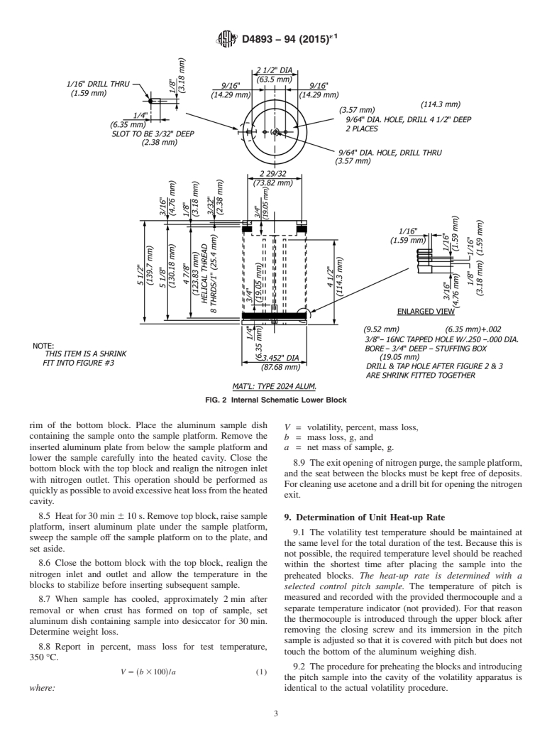 ASTM D4893-94(2015)e1 - Standard Test Method for  Determination of Pitch Volatility