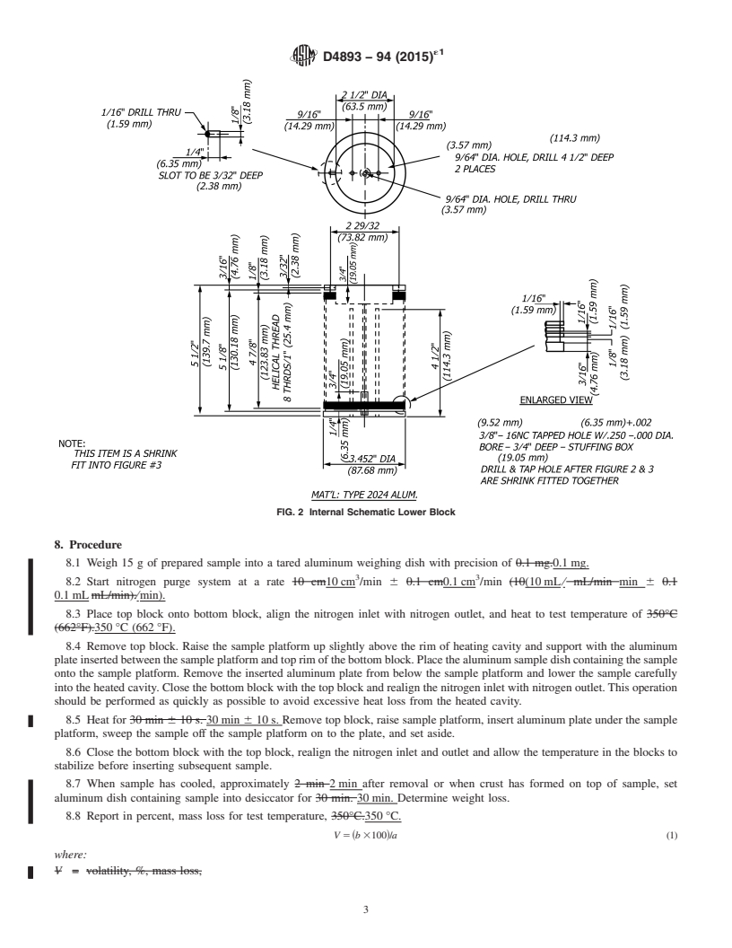 REDLINE ASTM D4893-94(2015)e1 - Standard Test Method for  Determination of Pitch Volatility