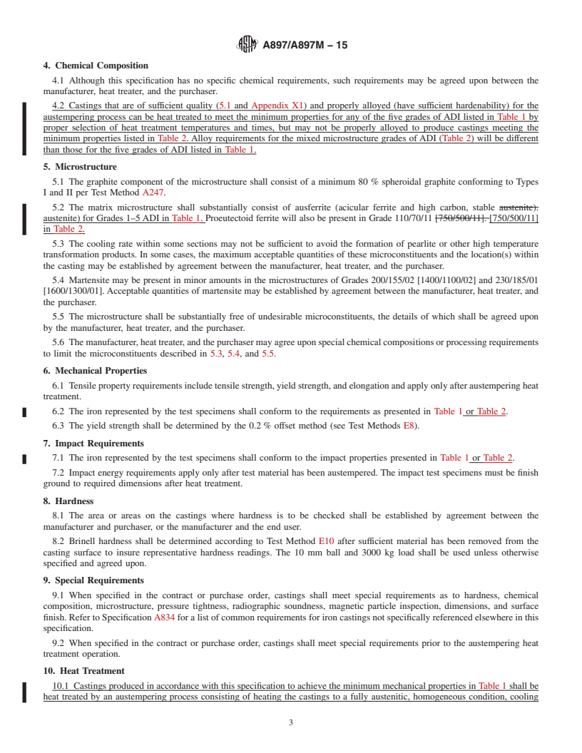 REDLINE ASTM A897/A897M-15 - Standard Specification for  Austempered Ductile Iron Castings