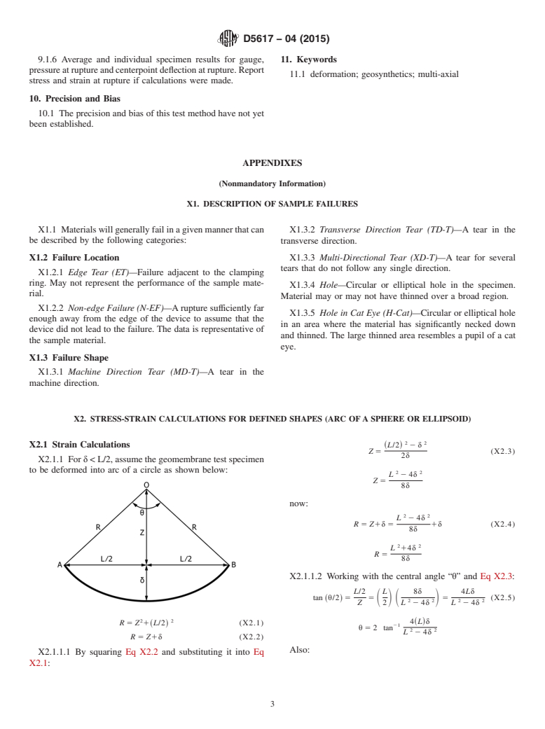 ASTM D5617-04(2015) - Standard Test Method for Multi-Axial Tension Test for Geosynthetics