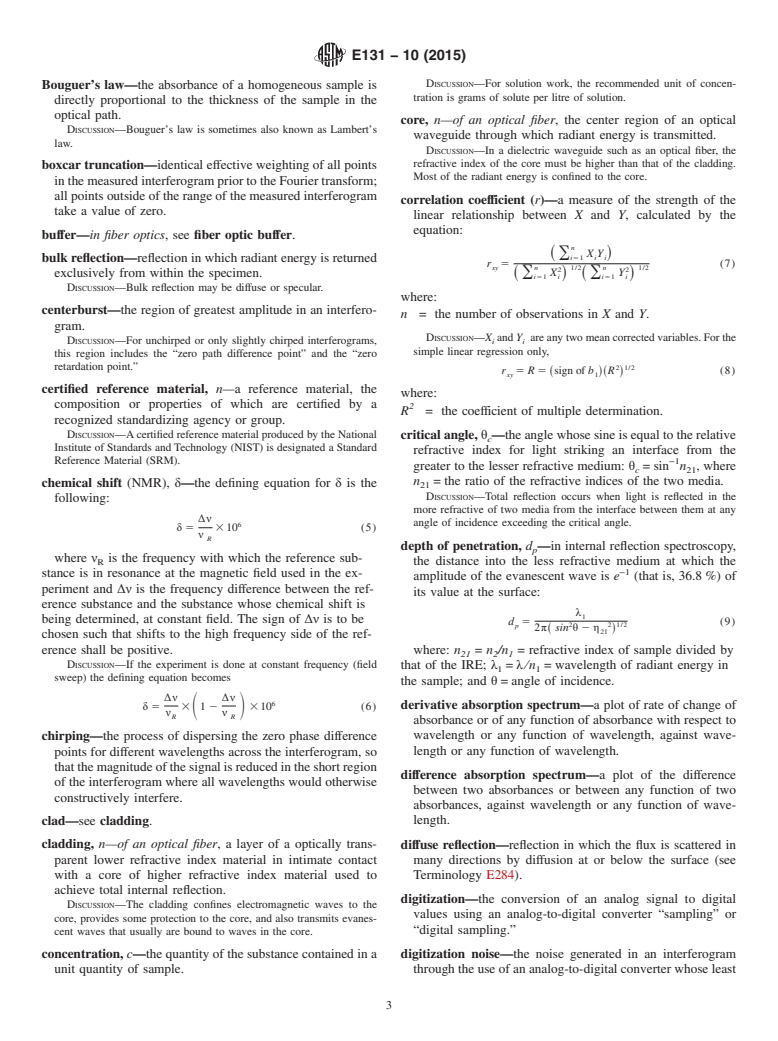 ASTM E131-10(2015) - Standard Terminology Relating to Molecular Spectroscopy