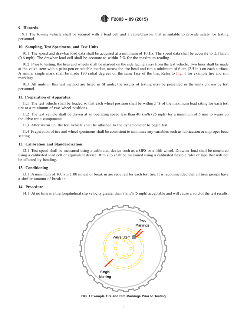 REDLINE ASTM F2803-09(2015) - Standard Test Method for  Evaluating Rim Slip Performance of Tires and Wheels