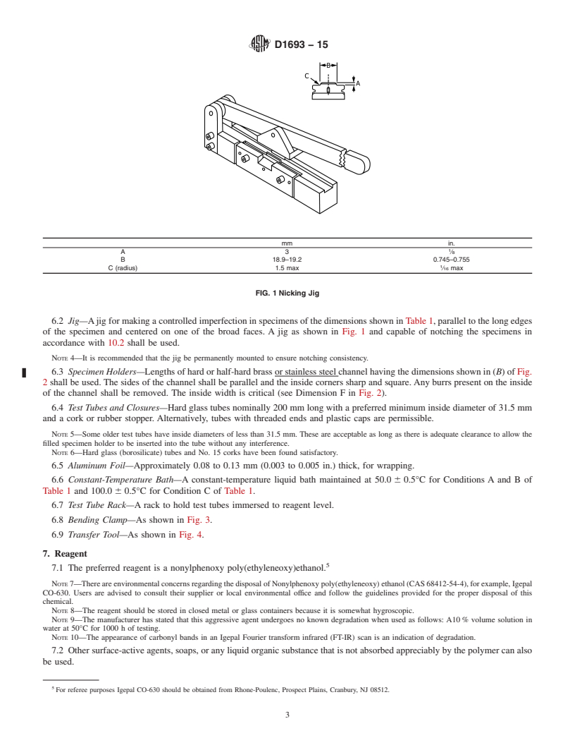 REDLINE ASTM D1693-15 - Standard Test Method for  Environmental Stress-Cracking of Ethylene Plastics