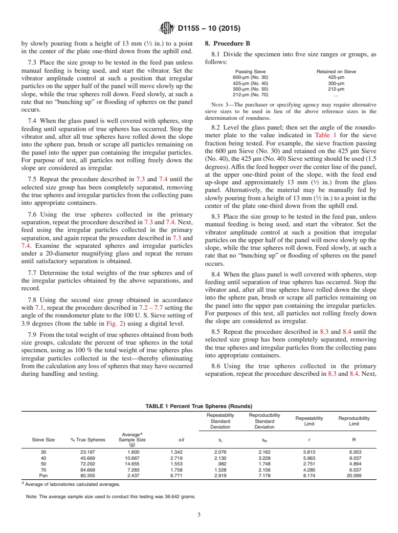 ASTM D1155-10(2015) - Standard Test Method for Roundness of Glass Spheres