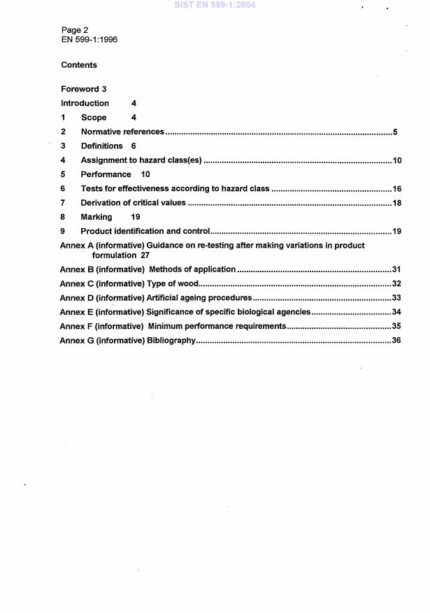 EN 599-1:1996 EN 599-1:2004 - Page 4 preview