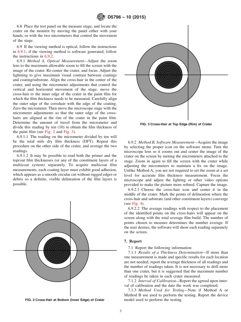 ASTM D5796-10(2015) - Standard Test Method for Measurement of Dry Film Thickness of Thin-Film Coil-Coated   Systems by Destructive Means Using a Boring Device