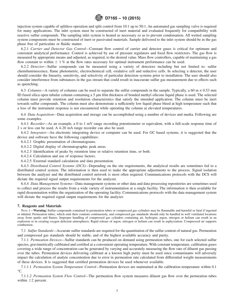 ASTM D7165-10(2015) - Standard Practice for Gas Chromatograph Based On ...