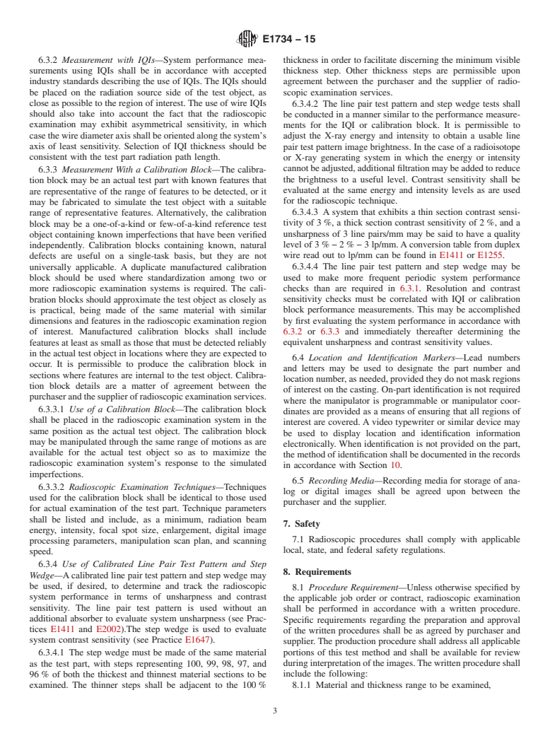 ASTM E1734-15 - Standard Practice for  Radioscopic Examination of Castings