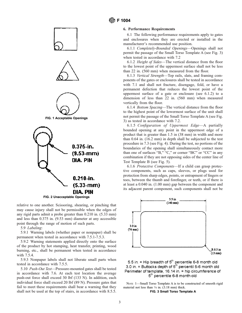 ASTM F1004-00 - Standard Consumer Safety Specification for Expansion Gates and Expandable Enclosures