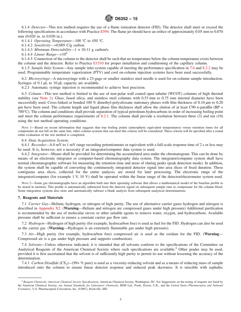 REDLINE ASTM D6352-15 - Standard Test Method for Boiling Range Distribution of Petroleum Distillates in Boiling   Range from 174&#x2009;&#xb0;C to 700&#x2009;&#xb0;C by Gas Chromatography