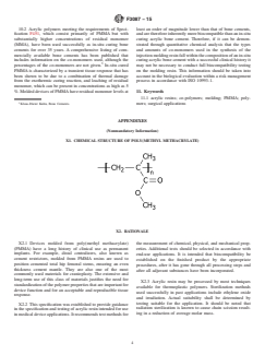 ASTM F3087-15 ASTM F3087-15 - Standard Specification for Acrylic Molding Resins for Medical Implant Applications - Page 4 preview