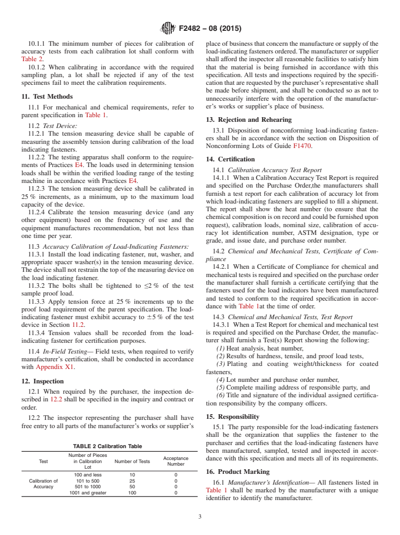 ASTM F2482-08(2015) - Standard Specification for  Load-Indicating Externally Threaded Fasteners