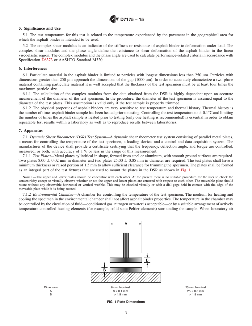 REDLINE ASTM D7175-15 - Standard Test Method for  Determining the Rheological Properties of Asphalt Binder Using  a Dynamic Shear Rheometer