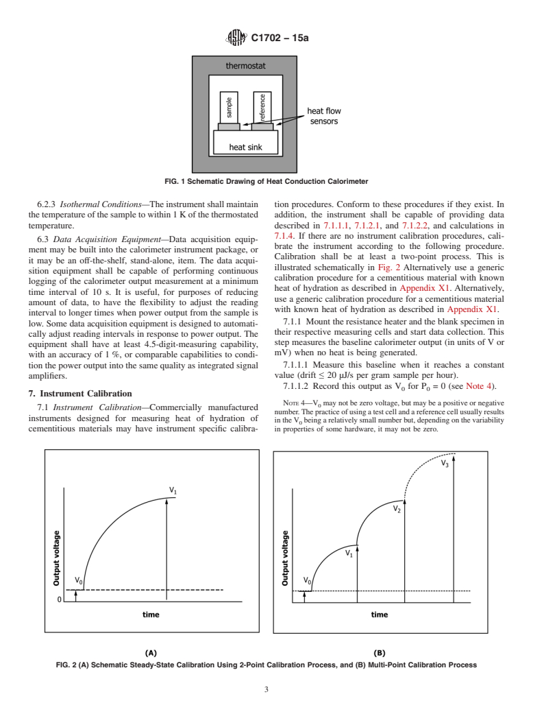 ASTM C1702-15a - Standard Test Method for  Measurement of Heat of Hydration of Hydraulic Cementitious  Materials Using Isothermal Conduction Calorimetry