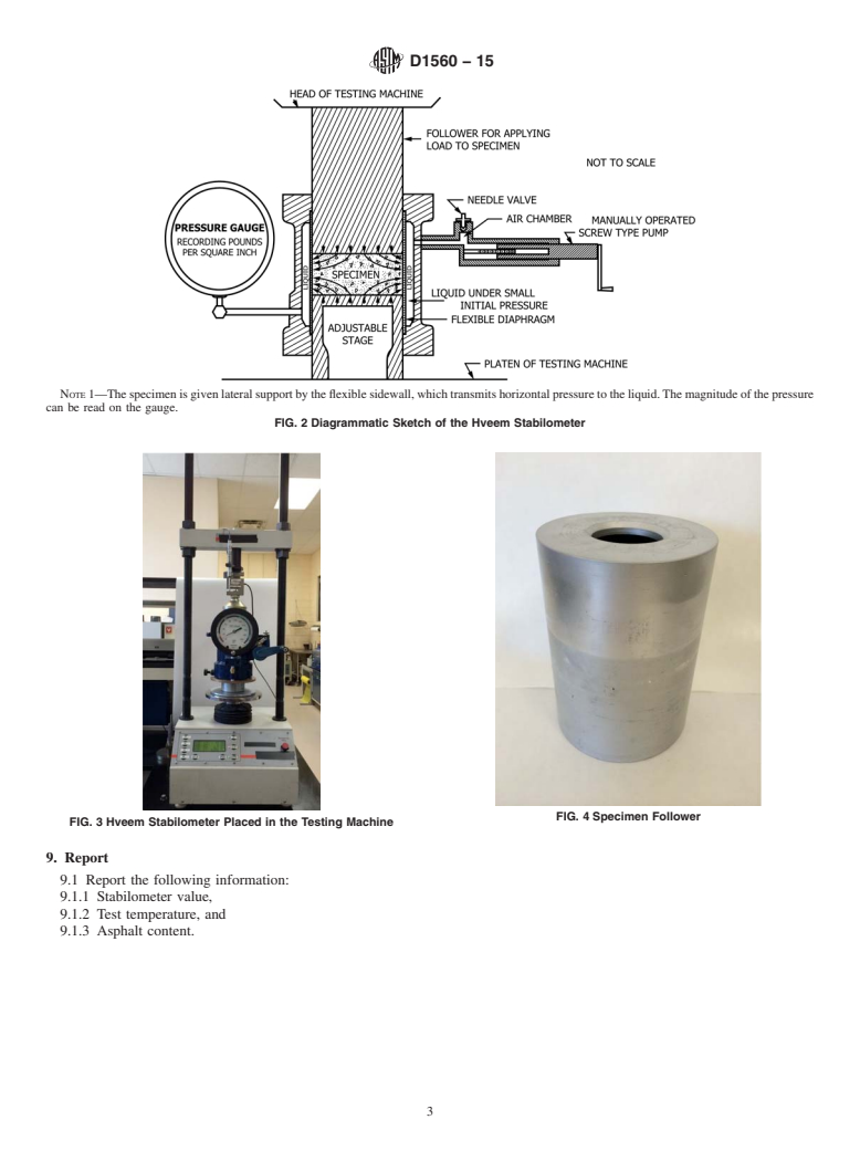 ASTM D1560-15 - Standard Test Methods for Resistance to Deformation and Cohesion of Asphalt Mixtures  by Means of Hveem Apparatus