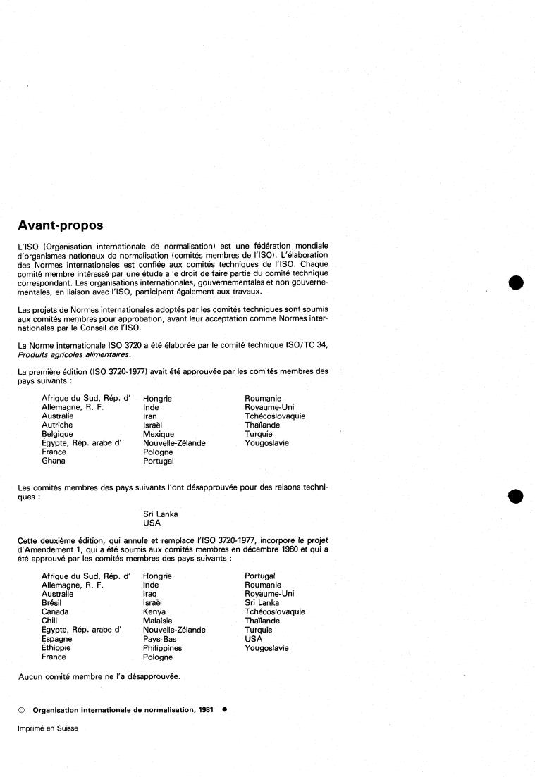 ISO 3720:1981 ISO 3720:1981 - Black tea — Specification
Released:11/1/1981 - Page 2 preview