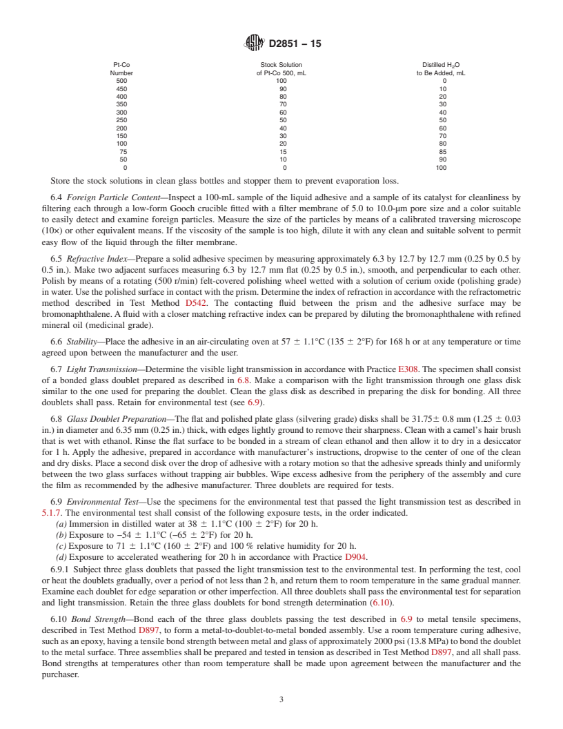 REDLINE ASTM D2851-15 - Standard Specification for Liquid Optical Adhesive