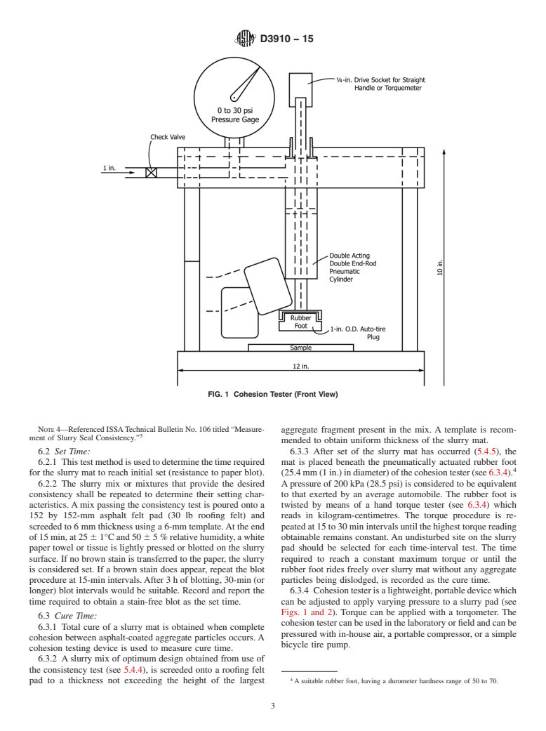 ASTM D3910-15 - Standard Practices for  Design, Testing, and Construction of Slurry Seal