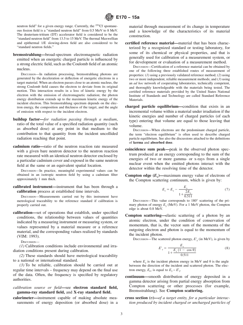 ASTM E170-15a - Standard Terminology Relating to  Radiation Measurements and Dosimetry