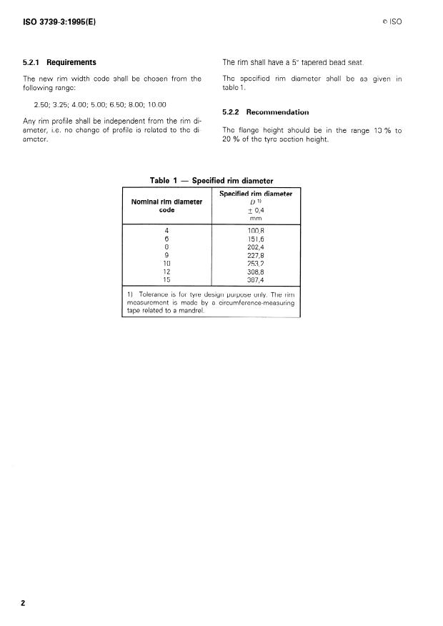 ISO 3739-3:1995 ISO 3739-3:1995 - Industrial tyres and rims - Page 4 preview
