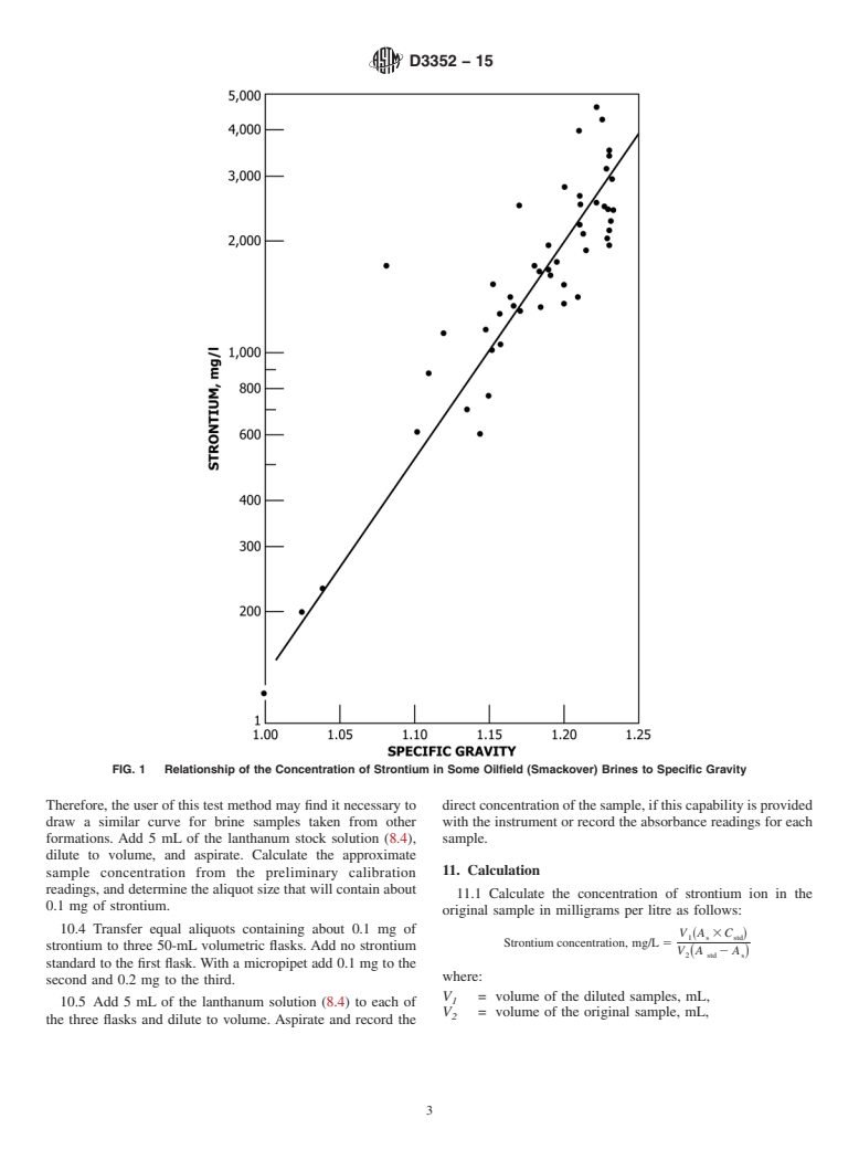 ASTM D3352-15 - Standard Test Method for  Strontium Ion in Brackish Water, Seawater, and Brines