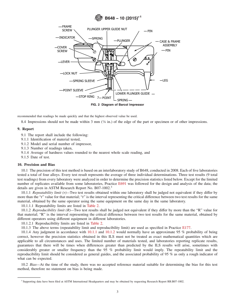 REDLINE ASTM B648-10(2015)e1 - Standard Test Method for  Indentation Hardness of Aluminum Alloys by Means of a Barcol  Impressor