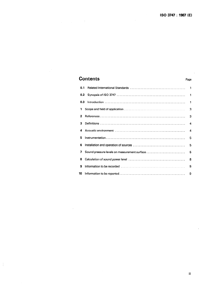 ISO 3747:1987 ISO 3747:1987 - Acoustics — Determination of sound power levels of noise sources — Survey method using a reference sound source
Released:5/21/1987