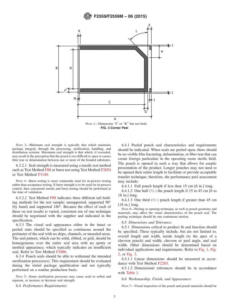 ASTM F2559/F2559M-06(2015) - Standard Guide for  Writing a Specification for Sterilizable Peel Pouches