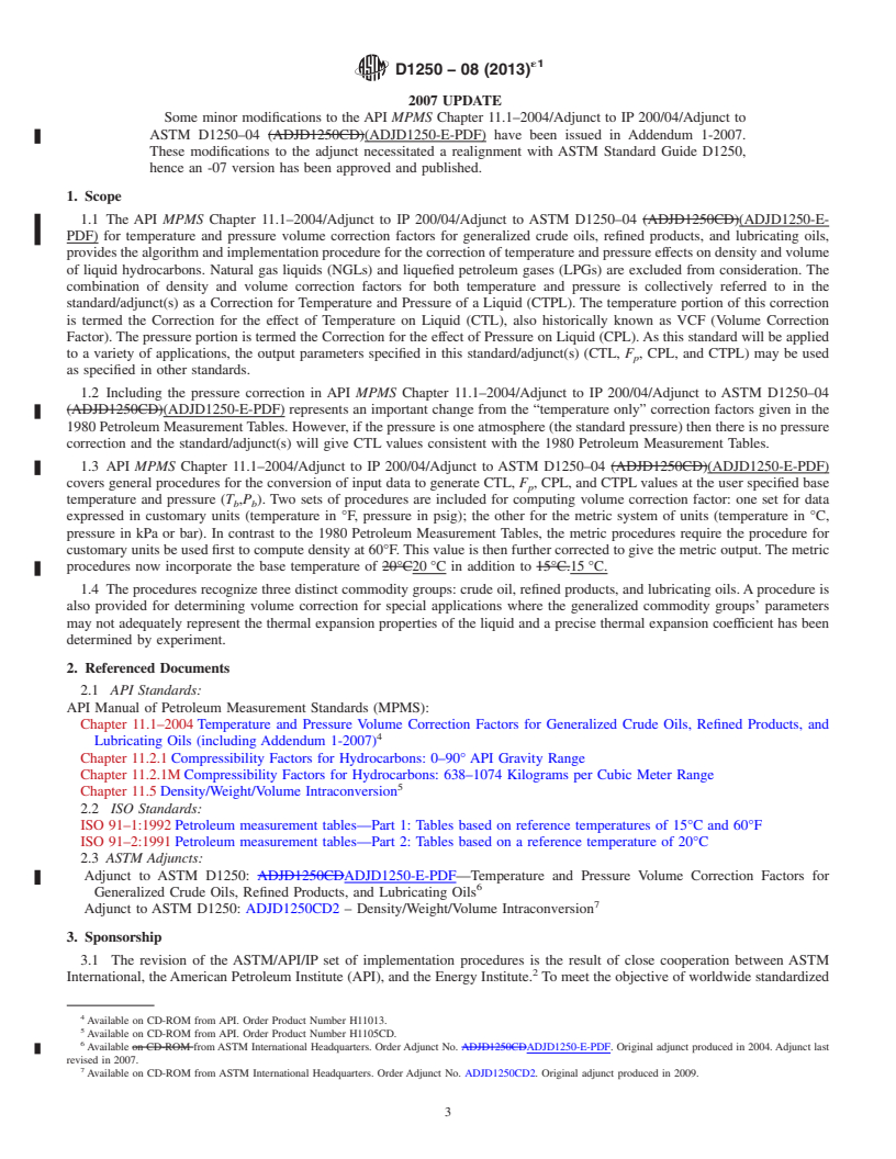 REDLINE ASTM D1250-08(2013)e1 - Standard Guide for  Use of the Petroleum Measurement Tables