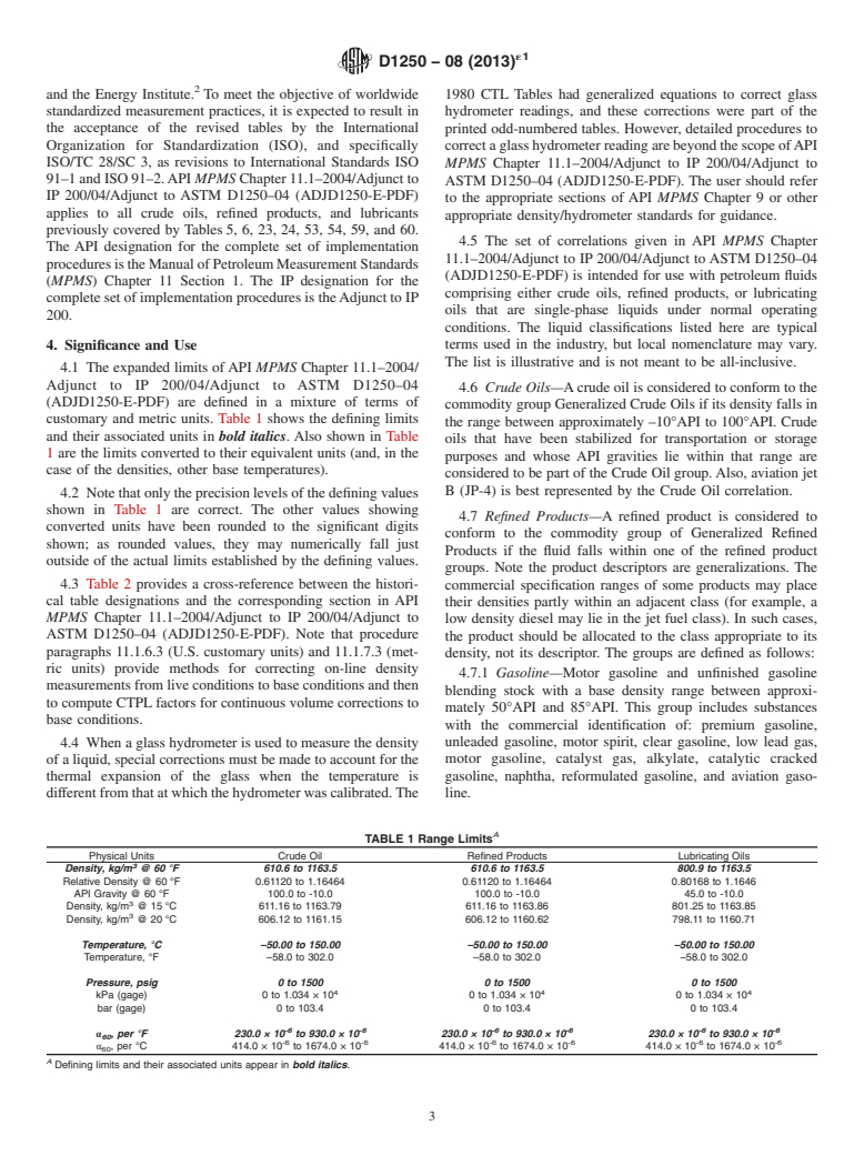 ASTM D1250-08(2013)e1 - Standard Guide for  Use of the Petroleum Measurement Tables