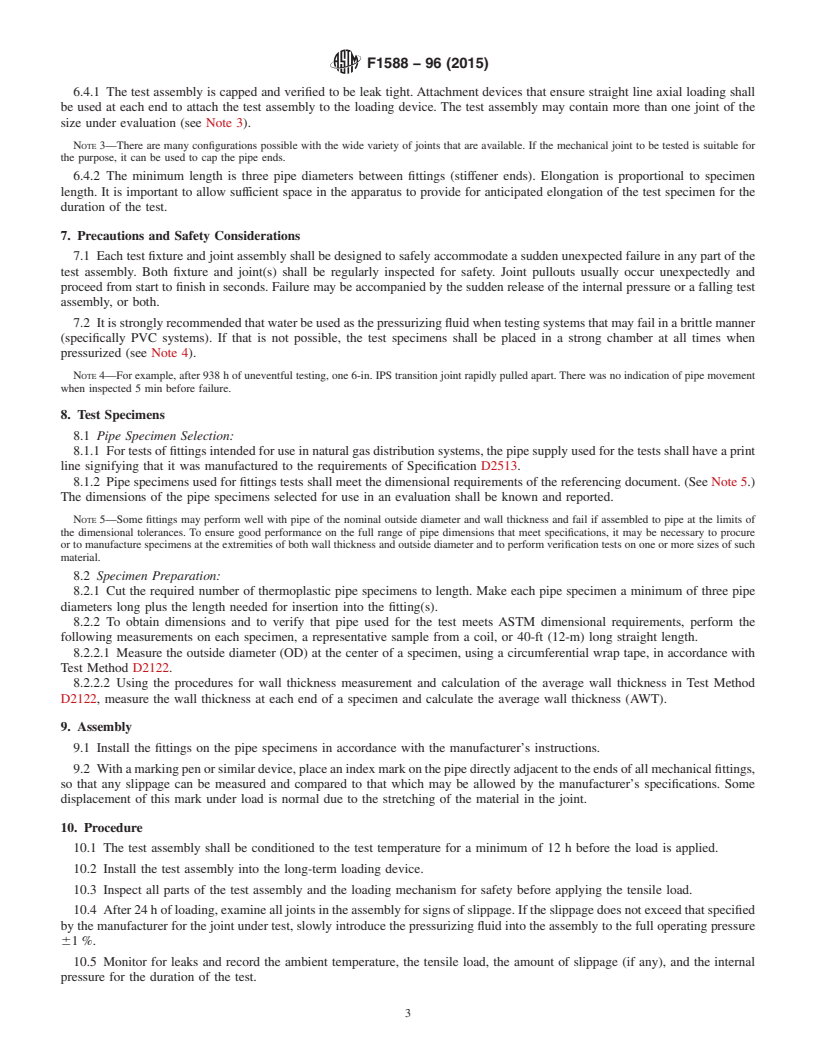 REDLINE ASTM F1588-96(2015) - Standard Test Method for Constant Tensile Load Joint Test (CTLJT)