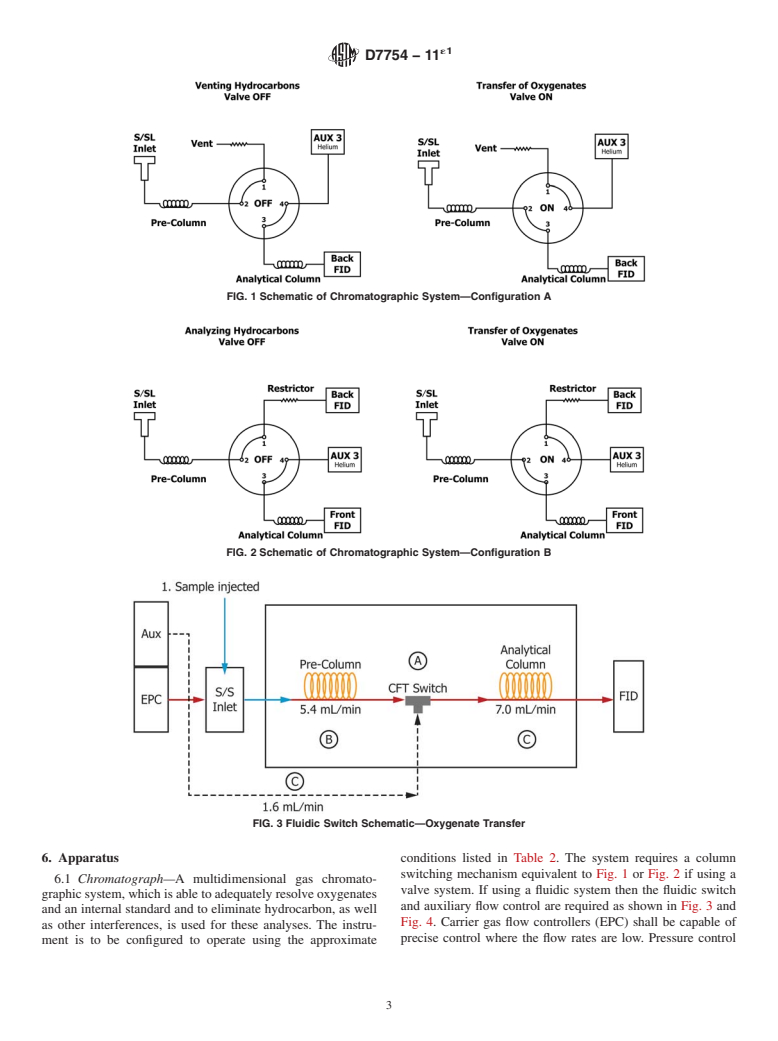 ASTM D7754-11e1 - Standard Test Method for  Determination of Trace Oxygenates in Automotive Spark-Ignition  Engine Fuel by Multidimensional Gas Chromatography