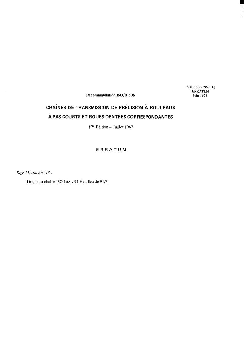 ISO/R 606:1967 - Title missing - Legacy paper document
Released:1/1/1967