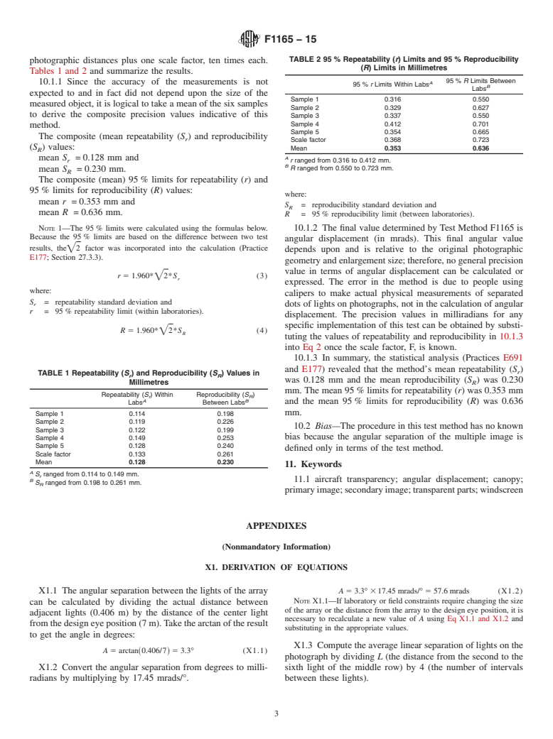 ASTM F1165-15 - Standard Test Method for  Measuring Angular Displacement of Multiple Images in Transparent  Parts