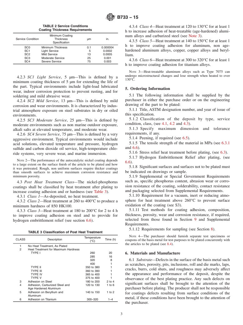 ASTM B733-15 - Standard Specification for  Autocatalytic (Electroless) Nickel-Phosphorus Coatings on Metal