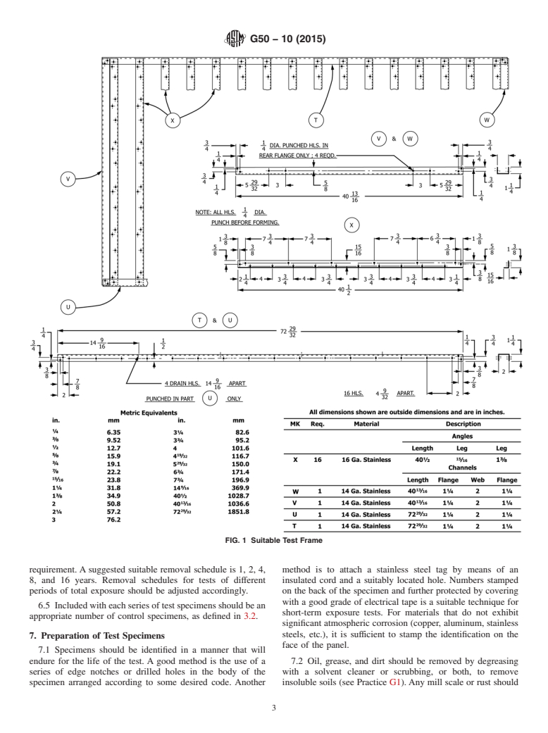 ASTM G50-10(2015) - Standard Practice for  Conducting Atmospheric Corrosion Tests on Metals