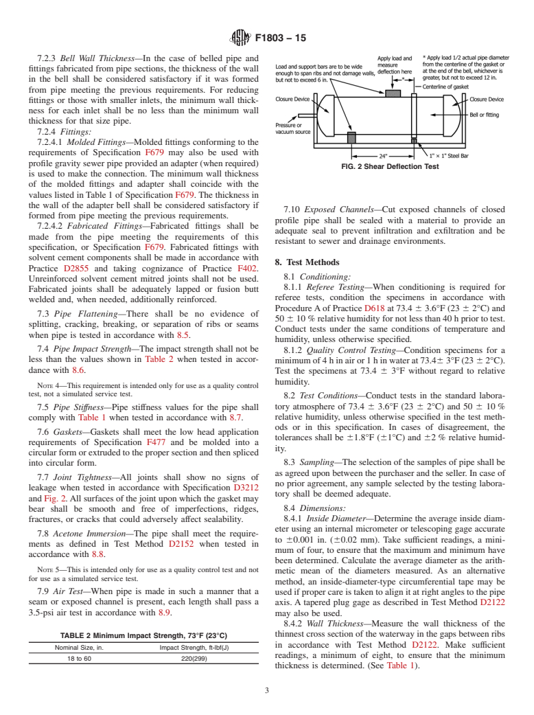 ASTM F1803-15 - Standard Specification for  Poly (Vinyl Chloride)(PVC) Closed Profile Gravity Pipe and   Fittings Based on Controlled Inside Diameter&#x2009;