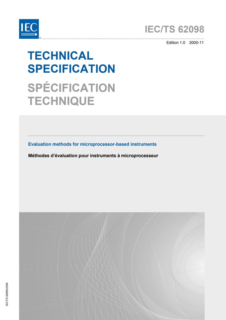 IEC TS 62098:2000 - Evaluation methods for microprocessor- based instruments