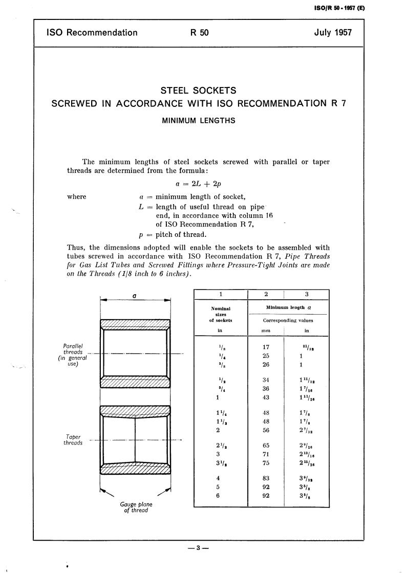 ISO/R 50:1957 - Title missing - Legacy paper document
Released:1/1/1957