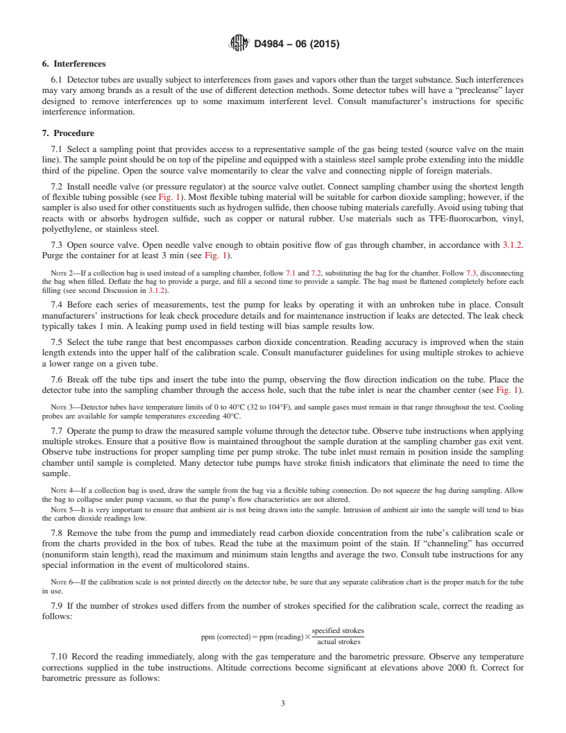 REDLINE ASTM D4984-06(2015) - Standard Test Method for  Carbon Dioxide in Natural Gas Using Length-of-Stain Detector  Tubes