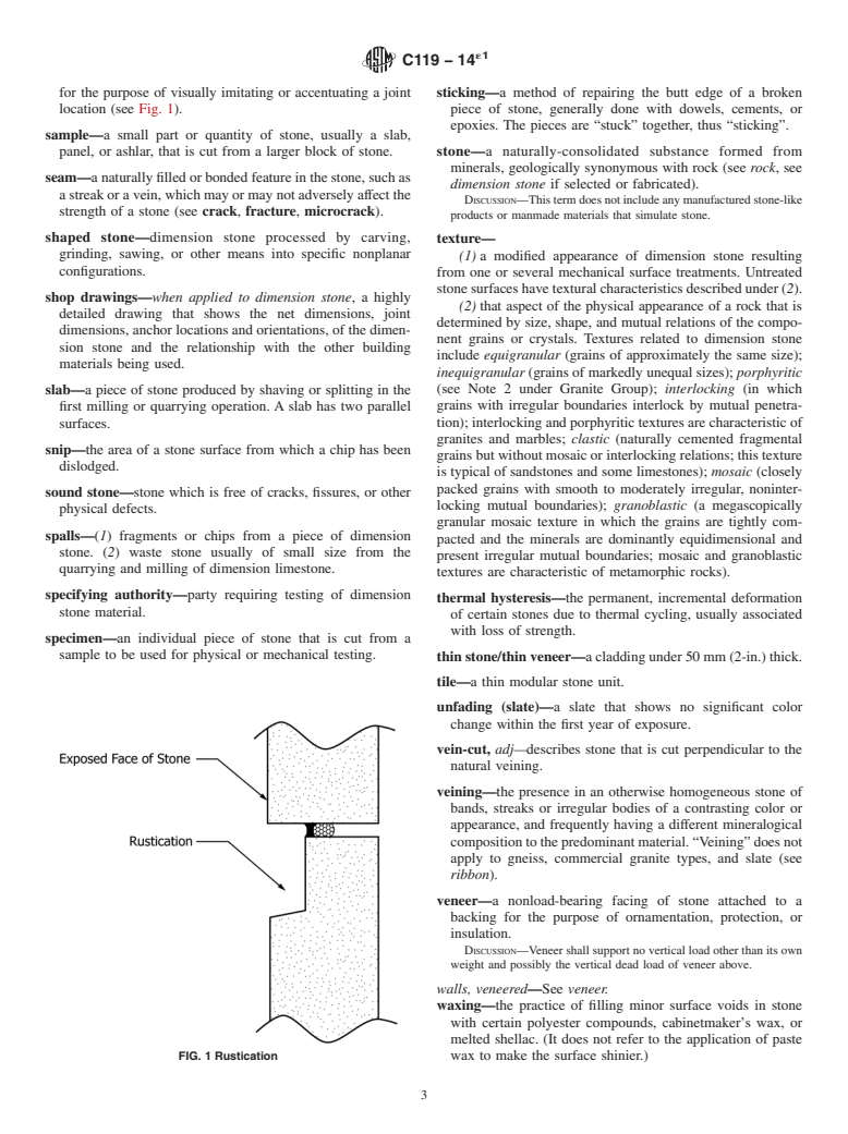 ASTM C119-14e1 - Standard Terminology Relating to  Dimension Stone