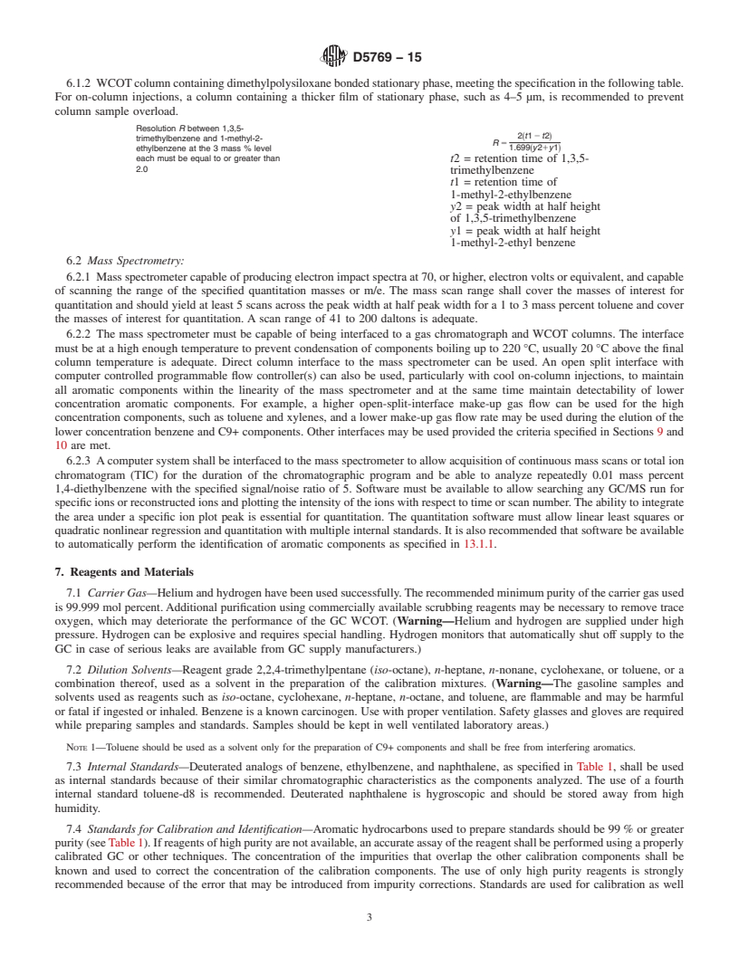 ASTM D5769-15 - Standard Test Method For Determination Of Benzene ...