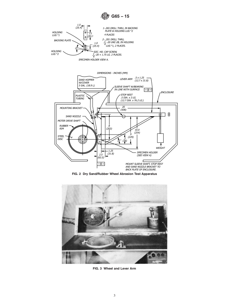 ASTM G65-15 - Standard Test Method for Measuring Abrasion Using the Dry Sand/Rubber Wheel Apparatus