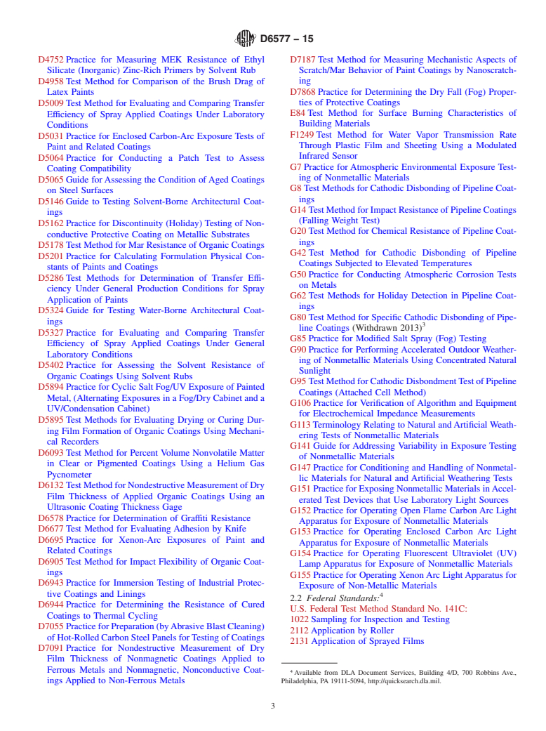 ASTM D6577-15 - Standard Guide for Testing Industrial Protective Coatings